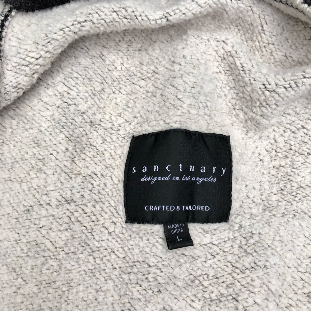 Sanctuary Sherpa-Lined Brown Hooded Hobbit Cardigan, Size L - Picture 4 of 5